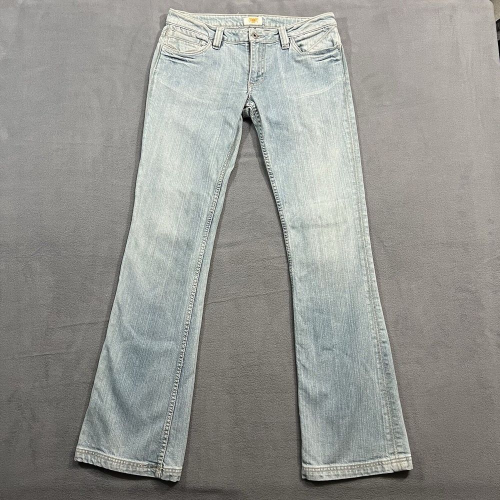 Antik‎ Denim Womens Low Rise Flare Leg Jeans 30 Bootcut Y2K Embroidered Cowgirl